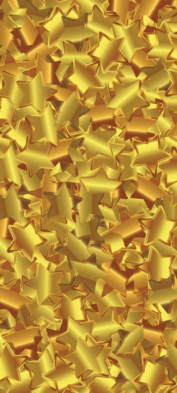 stars, gold, background Wallpaper 1080x2400