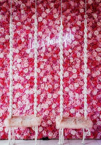 roses, aesthetic pink Wallpaper 1668x2388