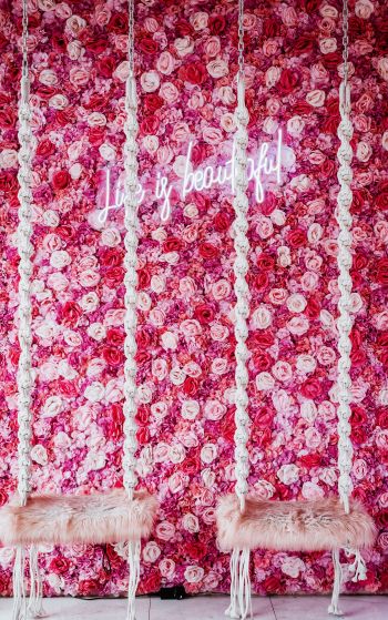 roses, aesthetic pink Wallpaper 1752x2800