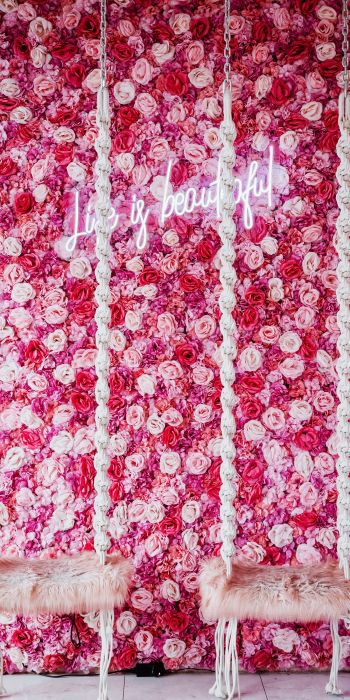 roses, aesthetic pink Wallpaper 720x1440