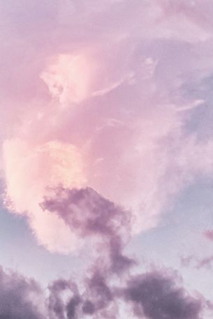 Обои 640x960 розовые облака, небо