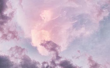 Обои 1920x1200 розовые облака, небо