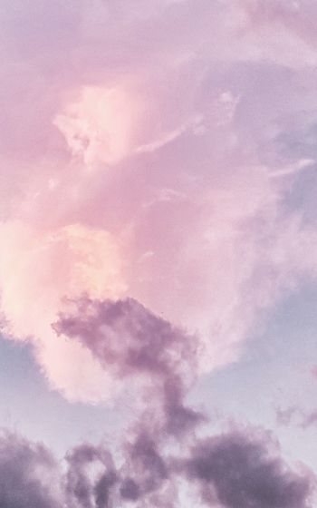pink clouds, sky Wallpaper 800x1280
