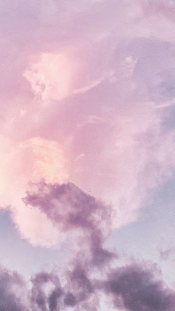 Обои 640x1136 розовые облака, небо