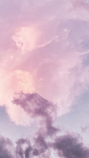 Обои 750x1334 розовые облака, небо