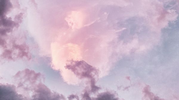 Обои 1920x1080 розовые облака, небо