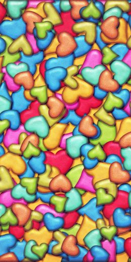 hearts, background Wallpaper 720x1440