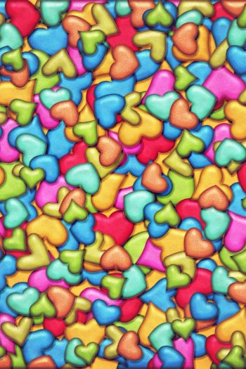 hearts, background Wallpaper 640x960
