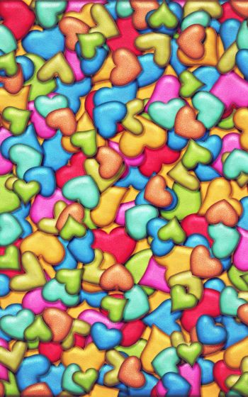 hearts, background Wallpaper 800x1280