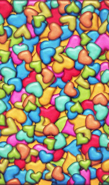 hearts, background Wallpaper 600x1024