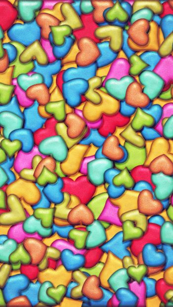 hearts, background Wallpaper 640x1136
