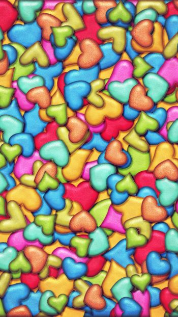 hearts, background Wallpaper 750x1334