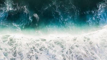 sea, sea foam, azure Wallpaper 2560x1440