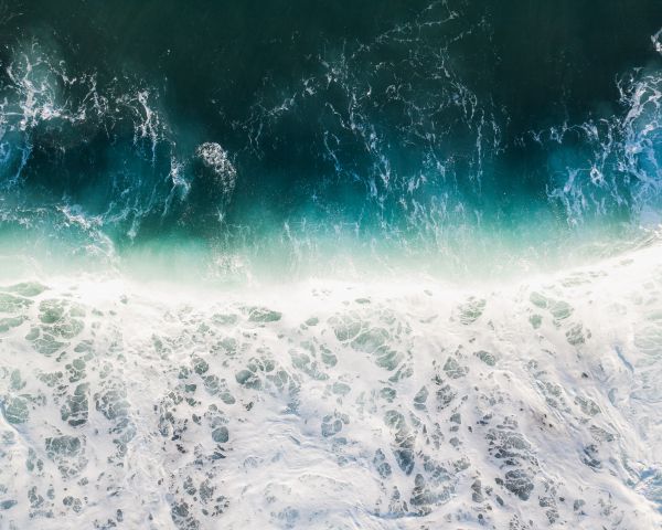 sea, sea foam, azure Wallpaper 1280x1024