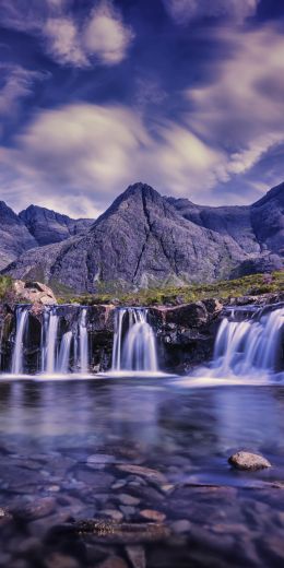 waterfall, landscape, river Wallpaper 720x1440