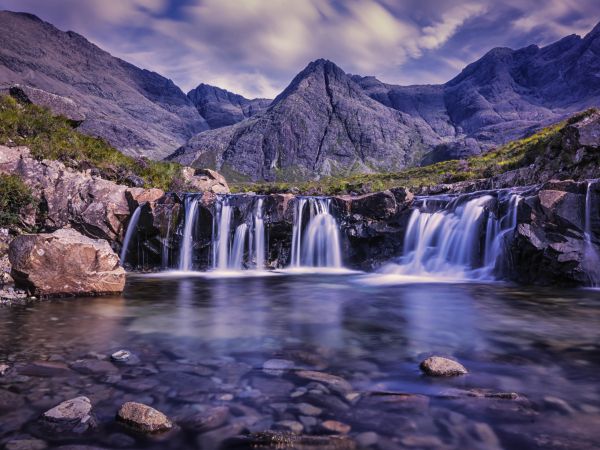 waterfall, landscape, river Wallpaper 800x600