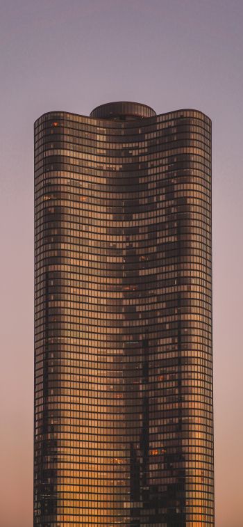 Обои 1170x2532 небоскреб, эстетика