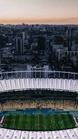 Обои 1440x2560 футбольный стадион, Киев, Украина