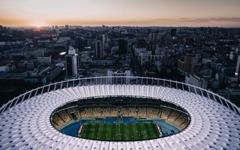 Обои 1920x1200 футбольный стадион, Киев, Украина