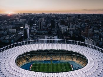 football stadium, Kiev, Ukraine Wallpaper 1024x768
