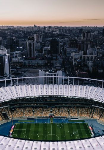 football stadium, Kiev, Ukraine Wallpaper 1640x2360