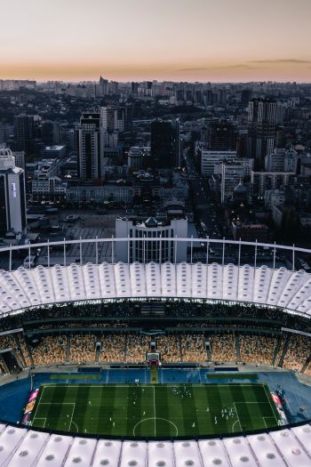 Обои 640x960 футбольный стадион, Киев, Украина