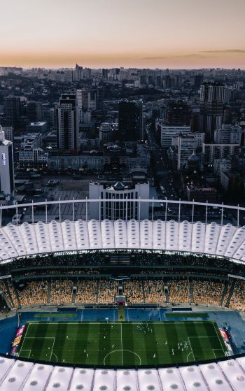 Обои 1752x2800 футбольный стадион, Киев, Украина