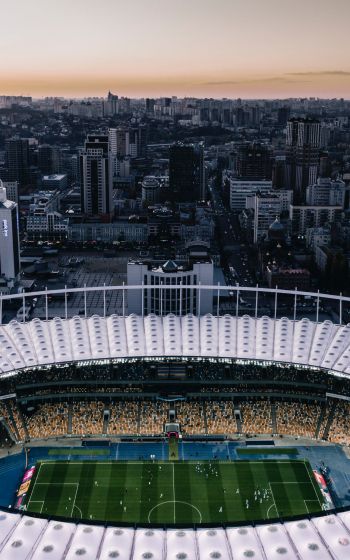 football stadium, Kiev, Ukraine Wallpaper 1600x2560