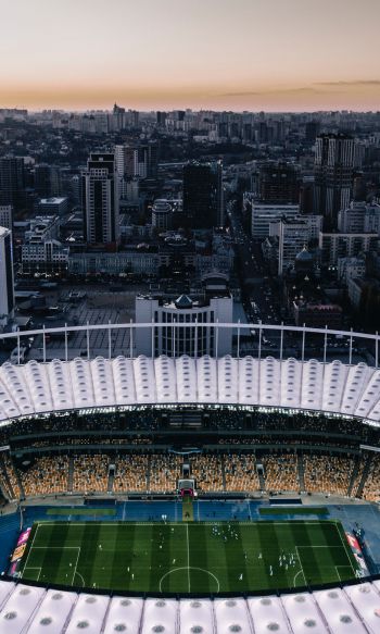 Обои 1200x2000 футбольный стадион, Киев, Украина