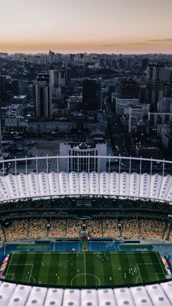 Обои 640x1136 футбольный стадион, Киев, Украина