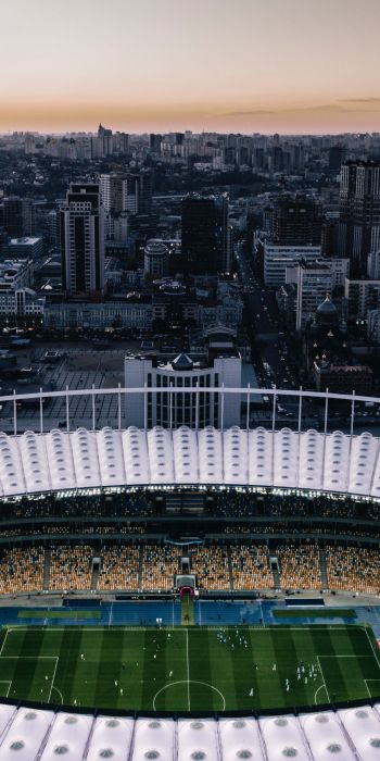 football stadium, Kiev, Ukraine Wallpaper 720x1440