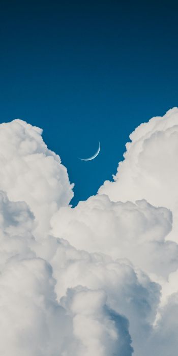 cumulus, blue sky, aesthetics Wallpaper 720x1440