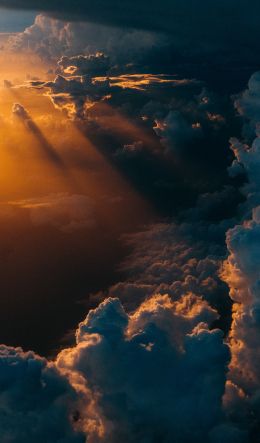 clouds, cumulus, sunlight Wallpaper 600x1024