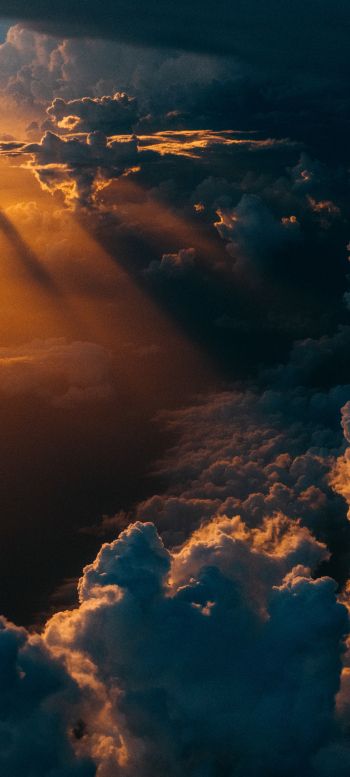 clouds, cumulus, sunlight Wallpaper 720x1600