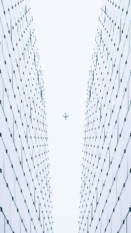 plane, white, light Wallpaper 720x1280