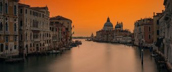 Обои 2560x1080 Венеция, вечерний город