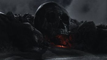 skull, night Wallpaper 2560x1440