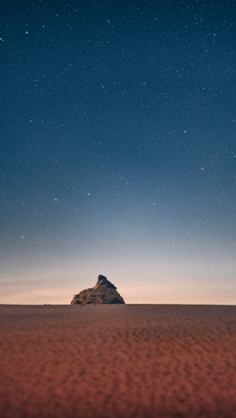 starry sky, desert Wallpaper 640x1136