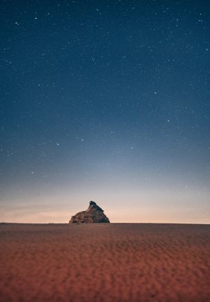 starry sky, desert Wallpaper 1640x2360