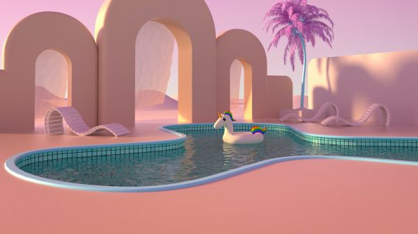 graphics, pool Wallpaper 1280x720