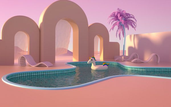 graphics, pool Wallpaper 2560x1600