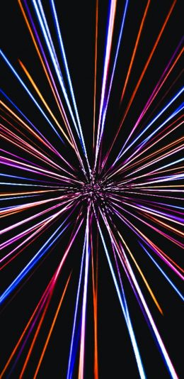 light lines, spatial jump Wallpaper 1080x2220