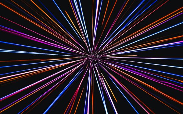 light lines, spatial jump Wallpaper 2560x1600