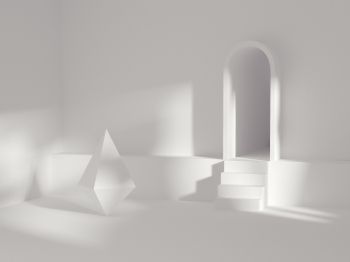 minimalism, void, white room Wallpaper 1024x768