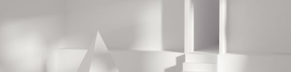 minimalism, void, white room Wallpaper 1590x400