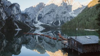 mountains, lake Wallpaper 1600x900