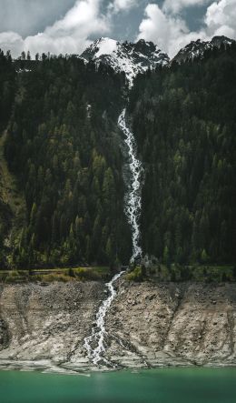 Kaunertal, Austria, lake Wallpaper 600x1024