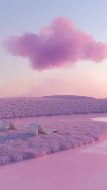 pink spaces, cloud Wallpaper 640x1136