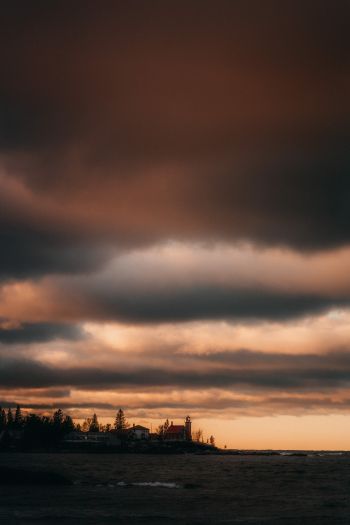 cloudy sky, nature Wallpaper 640x960
