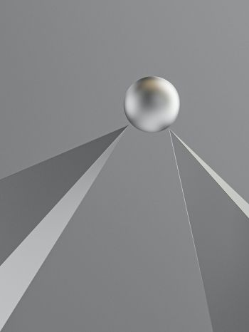 ball, 3D image Wallpaper 1668x2224